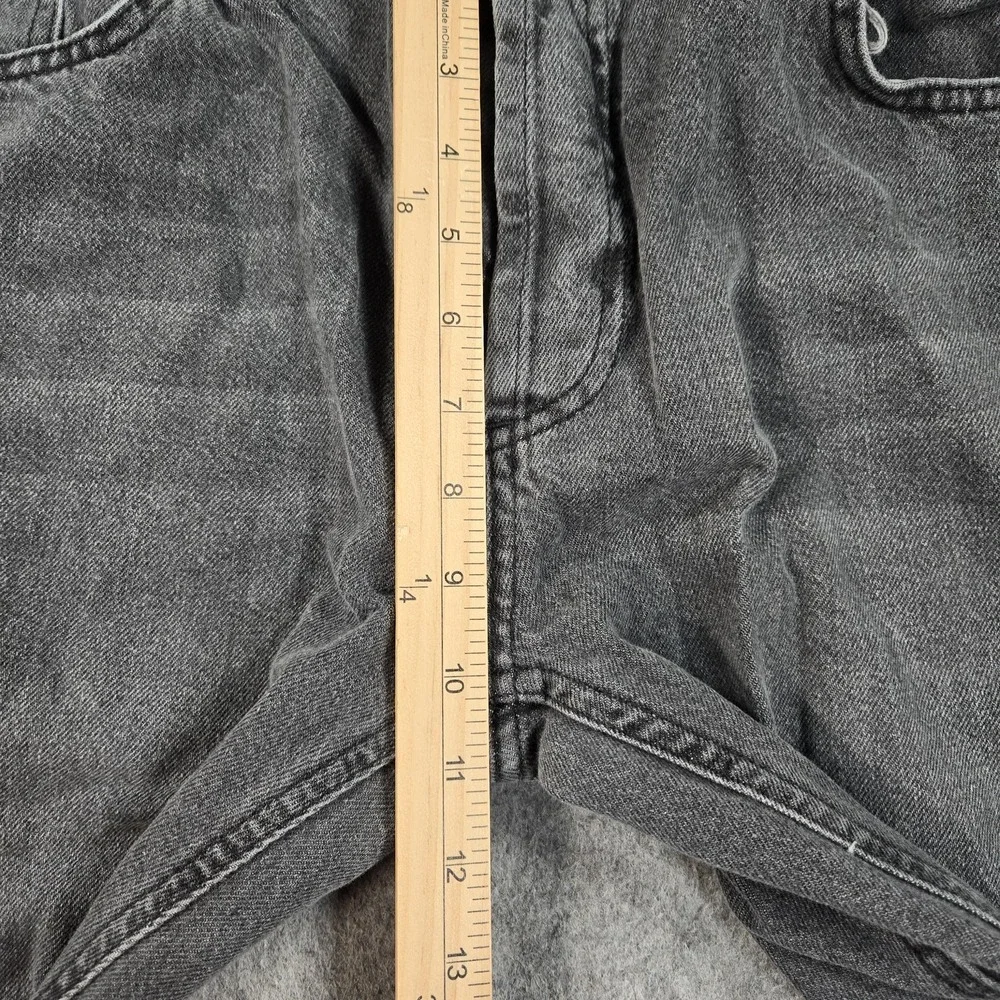 BoohooMAN Jeans Mens 37x34 (tag 36L) Gray Charcoal Wash Straight Leg Denim